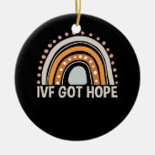 Ivfホープ得Ivf戦士Ivfベビーアナウンスメントボー セラミックオーナメント (正面)