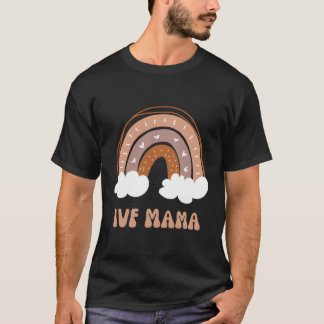 Ivfママの母性豊饒ピーチボホレインボ Tシャツ