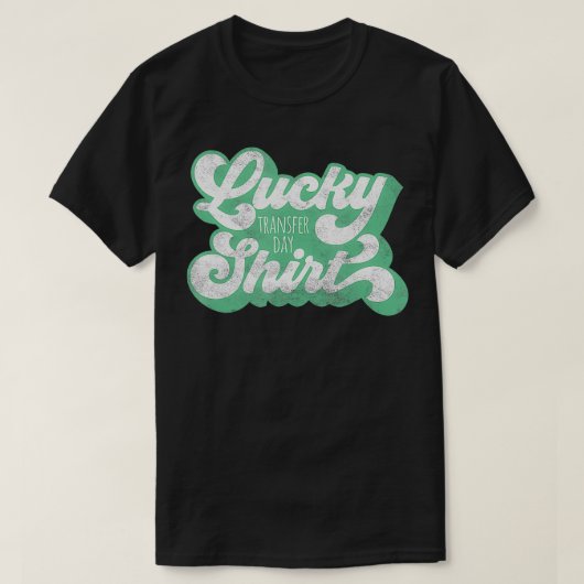 IVFラッキートランスファーデー軽動揺して緑 Tシャツ (デザイン正面)