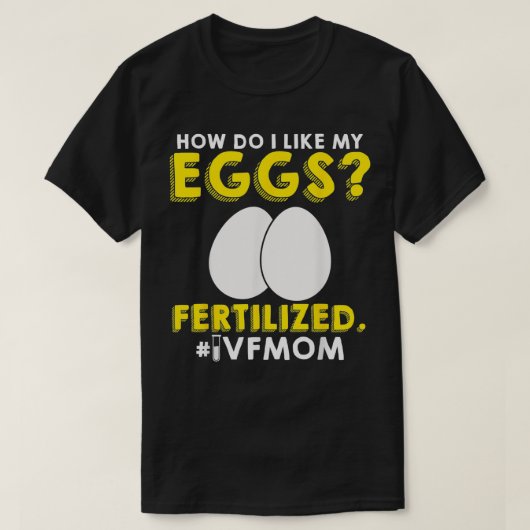 IVF戦士ママ転送日不妊 Tシャツ (デザイン正面)