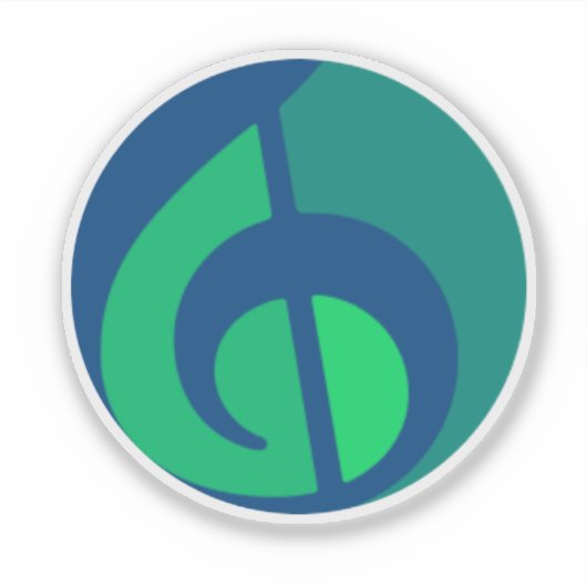 IVHロゴマークビニールステッカー シール (正面)