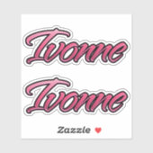 Ivonne faded pink Aufkleber Sticker Stickerset シール (シート)