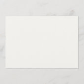 Ivory | シックなフラワーの結婚式詳細同封カード エンクロージャーカード (裏面)