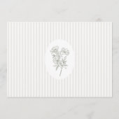 Ivory | フラワーの結婚式ウィークエンドの旅程表 招待状 (裏面)