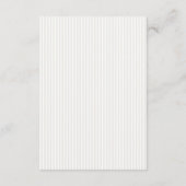 Ivory | フラワーストライプ 結婚リハーサル 出欠カード (裏面)