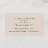 Ivory Agate Gold Glitter Luxury Magnetic 名刺 (裏面)