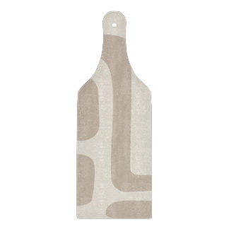 Ivory and Beige Abstract Glass Cutting Board カッティングボード