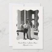 Ivory and Brown Wedding 招待状 (裏面)