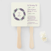 Ivory and Wreath / Boda Marfil y Corona ハンドファン (正面&裏面)