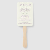 Ivory and Wreath / Boda Marfil y Corona ハンドファン (裏面)