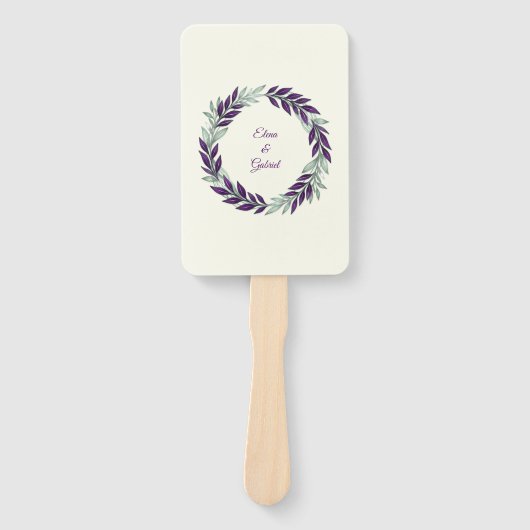 Ivory and Wreath / Boda Marfil y Corona ハンドファン (正面)
