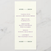 Ivory and Wreath / Boda Marfil y Corona メニュー (裏面)