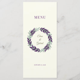 Ivory and Wreath / Boda Marfil y Corona メニュー