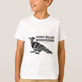 Ivory-billed woodpecker believer tシャツ (正面)