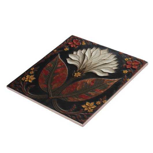 Ivory Bloom at Midnight タイル (側面)