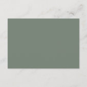 Ivory Bloom | Watercolour Floral Wedding Reception エンクロージャーカード (裏面)