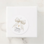 Ivory bow pearls Confirmation DIY フェイバータグ (インサイチュ)