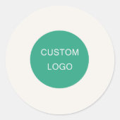 Ivory business company logo ラウンドシール (正面)