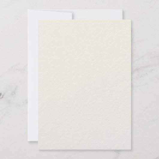 Ivory charcoal monogrammed wreath luxury birthday 招待状 (裏面)