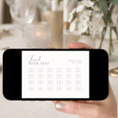 Ivory | Chic Alphabet 120+ Guest Wedding Seating ポスター