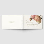 Ivory | Chic Blush Rose Wedding ゲストブック (全面)