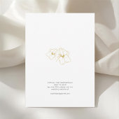 Ivory | Chic Floral Monogram Wedding Invitation 招待状
