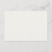 Ivory | Chic Floral QR RSVP Response Card (裏面)