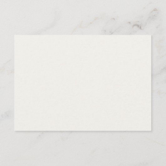 Ivory | Chic Floral QR RSVP Response Card (裏面)