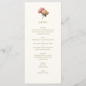 Ivory | Chic Floral Rose Wedding  メニュー (正面)