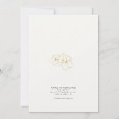 Ivory | Chic Monogram Wedding Invitation Card セーブザデート (裏面)