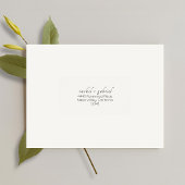 Ivory | Chic Simple Clean Wedding Address  ラベル