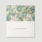 Ivory | Chic Simple Wedding Floral Place Card プレイスカード