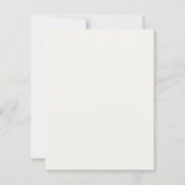 Ivory | Chic Wedding RSVP Response Card (裏面)