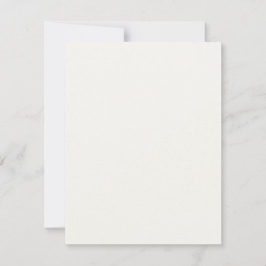 Ivory | Chic Wedding RSVP Response Card (裏面)
