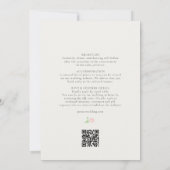 Ivory | Chic & Whimsical Floral Wedding Invitation 招待状 (裏面)