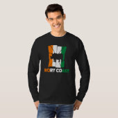 Ivory Coast Ivorian Ivory Coast Flag Rhinoceros Si Tシャツ (正面フル)
