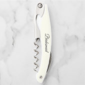 Ivory Color Personalized Wedding Bridesmaid ソムリエナイフ (正面)