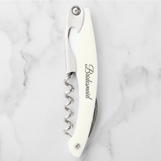 Ivory Color Personalized Wedding Bridesmaid ソムリエナイフ (正面)