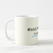 Ivory Color Plain Modern Minimalist  コーヒーマグカップ (左)