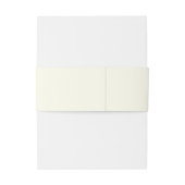 Ivory Color Simple Stylized Name Wedding 招待状ベリーバンド (裏面例)