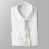 Ivory Cream Floral Bouquet ネクタイ (タイ)