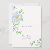 Ivory | Elegant Floral Arch Script Wedding  (裏面)