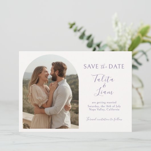 Ivory | Elegant Floral Script Arch Wedding (スタンド正面)