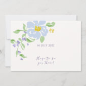 Ivory | Elegant Floral Script Arch Wedding (裏面)