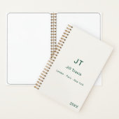 Ivory emerald green modern minimalst luxury ノートブック (内側)