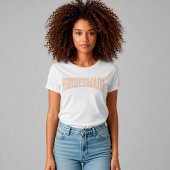 Ivory Faux Lace BRIDESMAID Bachelorette Tシャツ