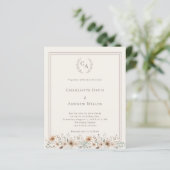 Ivory floral monogrammed wreath wedding  (スタンド正面)