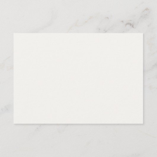 Ivory | Floral QR RSVP Response Card (裏面)