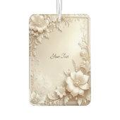 Ivory Flowers Air Freshener カーエアーフレッシュナー (裏面)