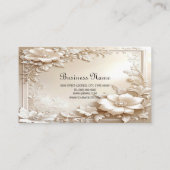 Ivory Flowers Business Card 名刺 (裏面)